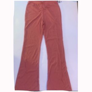 Pink flare pants